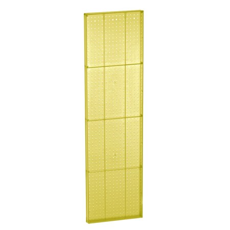 Azar Displays 16" x 60" Pegboard Panel - One sided, PK2 771660-YEL-2PK